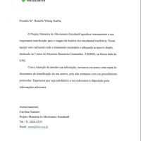 Projeto Memória do Movimento Estudantil