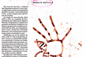 Jornal Folha de S. Paulo I O novo marco legal da biodiversidade