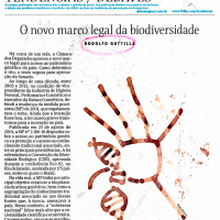 Jornal Folha de S. Paulo I O novo marco legal da biodiversidade