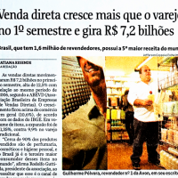 Jornal Folha de S. Paulo I _Venda direta cresce mais que varejo no 1°…_