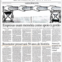 Jornal Gazeta Mercantil I Brasmotor preservará 50 anos de história