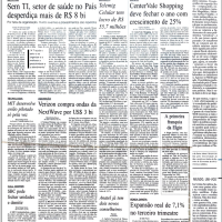 Jornal Gazeta Mercantil, telecomunicação e informática I Venda Direta