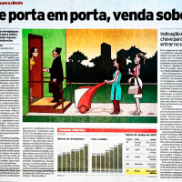 Jornal da Tarde I De porta em porta, venda sobe