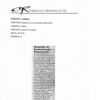 Jornal de Londrina I Simpósio de Comunicação Empresarial