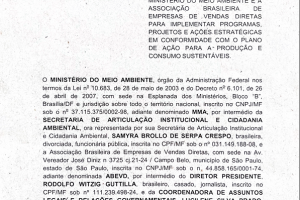 Ministério do Meio Ambiente I Acordo de Cooperação Técnica