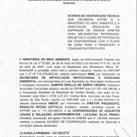 Ministério do Meio Ambiente I Acordo de Cooperação Técnica