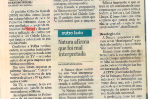 Natura afirma que foi mal interpretada