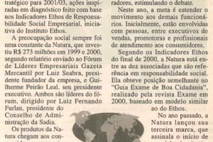 Natura apóia ações sociais e ambientais