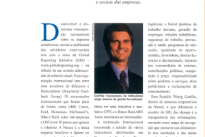 Natura apóia relatório nos moldes do GRI
