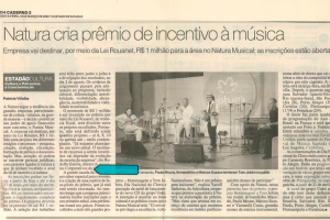 Natura cria prêmio de incentivo à música