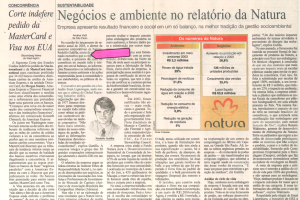 Negócios e ambiente no relatório da Natura