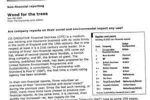 Non-financial reporting