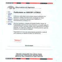 Observatório da Imprensa I Publicidade no OBSERVATÓRIO