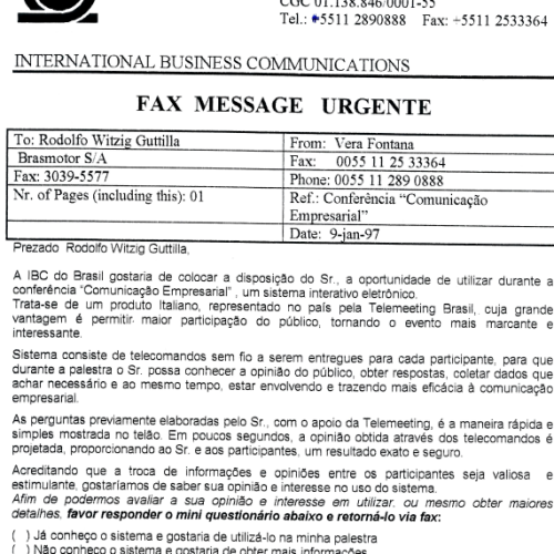 Questionário Palestrantes