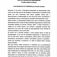 Relatório social, gestão corporativa responsável I A ISO em busca do consenso por Rodolfo Guttilla