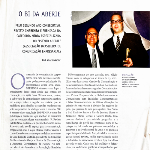 Revista Imprensa I O bi da Aberje