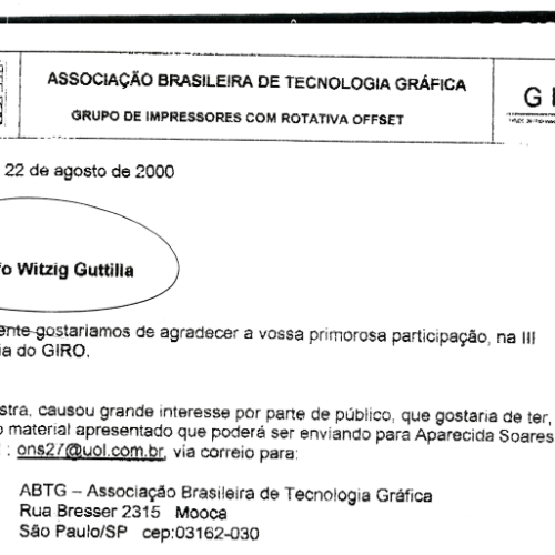 Solicitação do material