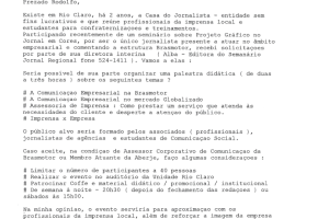 Tema da Palestra Comununicação Empresarial_ A Experiência do Grupo Brasmotor