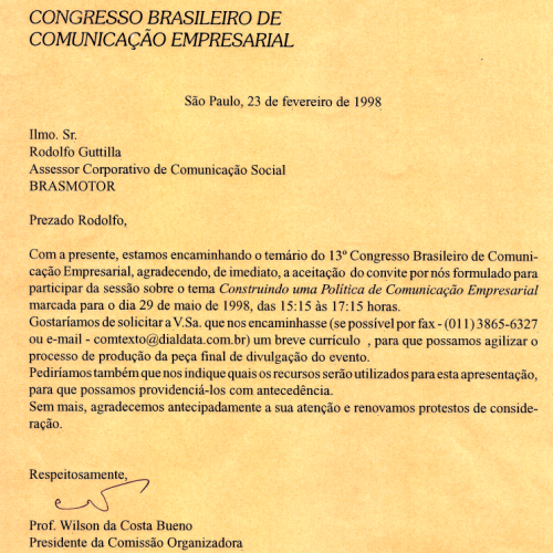 Temário do 13° Congresso