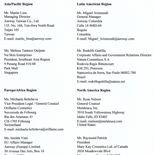 WFDSA Association Advisory Council I 2011 – 2014