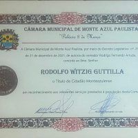 Discurso de agradecimento Cidadão Honorário